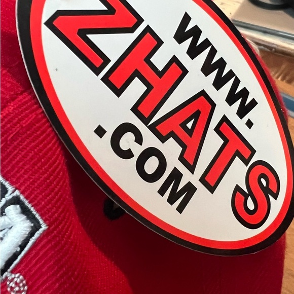 New! Zephyr Nebraska Baseball Embroidered Hat Cup SnapBack Huskers Red NWT! - Picture 6 of 11